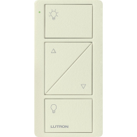 Lutron 2-Button Pico Smart Remote with Raise/Lower - Light Icons - Biscuit
