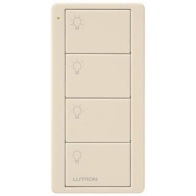 Lutron 4-Button Pico Smart Remote - Zone Control - Light Icons - Light Almond