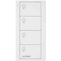 Lutron 4-Button Pico Smart Remote - Scene Control - Light Icons - Snow