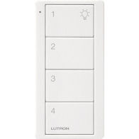 Lutron 4-Button Pico Smart Remote - Scene Keypad - Universal Icons - Snow