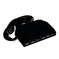 Westgate 6-Port Splitter For 12V Slim Puck Series - Black