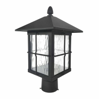 Westgate PML LED Post Mount Light - 12W - CCT Selectable - 1,200 Lumens - 120V - Black