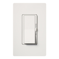 Lutron Diva Magnetic Low-Voltage Dimmer - Single-Pole - 450W Max - Snow