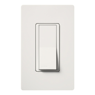 Lutron Claro Single-Pole Switch with Nightlight - 15A - Snow
