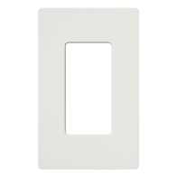 Lutron Claro Screwless Designer Wallplate - 1 Gang - Snow
