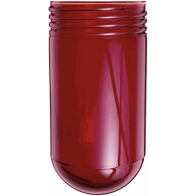 RAB Red Round Bottom Glass Globe - 200 Series