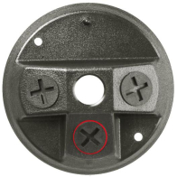 RAB 4 Hole Polycarbonate 4" Round Cover - Black