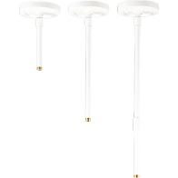 Progress Lighting Aluminum Cylinder Pendant Kit - White
