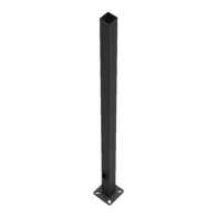 RAB Lighting 20' Steel Pole - Square - Pre-Drilled Top - 4" Shaft Size - 11 Gauge - Bronze