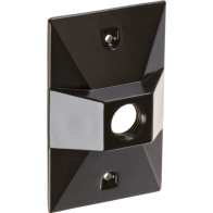 RAB 1 Hole Die Cast 4" Rectangular Cover - Bronze