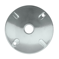 RAB 1 Hole Die Cast 4" Round Cover - White