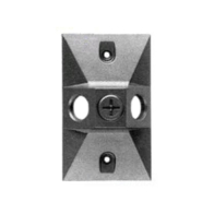RAB 3 Hole Die Cast 4" Rectangular Cover - Bronze