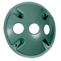 RAB 3 Hole Die Cast 4" Round Cover - Verde Green