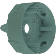 RAB Weatherproof Round Box - 1/2" Tap - Verde Green - No Cover