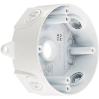 RAB Weatherproof Round Box - 1/2" Tap - White - No Cover