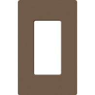 Lutron Claro Screwless Designer Wallplate - 1 Gang - Espresso