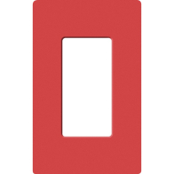 Lutron Claro Screwless Designer Wallplate - 1 Gang - Signal Red