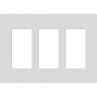 Lutron Claro Screwless Designer Wallplate - 3 Gang - Mist