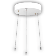 Westgate Adjustable 10' 1/16I" Triple-Cable Suspension Canopy Kit With Keyhole End Connectors - Power And Non-Power Canopies