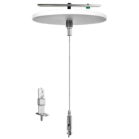 Westgate Adjustable 72" 1/16" Single Suspension Canopy Set With Keyhole End Connector - Non-Power Side