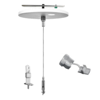 Westgate Adjustable 72" 1/16" Single Suspension Canopy Set With Keyhole End Connector - Power Side - No Cord