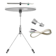 Westgate Adjustable 72" 1/16" Single Suspension Canopy Set With Y Double Keyhole End Connectors - Power Side - SJTW18/5 White Cord