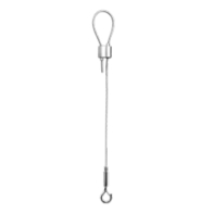 Westgate Adjustable 20' 1/16I" Double Suspension Cable With Single Keyhole Connector - Loop Gripper On Top