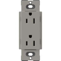 Lutron Claro 15A Receptacle - Cobblestone