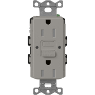 Lutron Claro 15A GFCI Receptacle - Tamper Resistant - Cobblestone