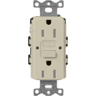 Lutron Claro 15A GFCI Receptacle - Tamper Resistant - Clay