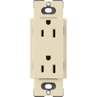 Lutron Claro 15A Receptacle - Sand