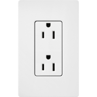 Lutron Claro 15A Receptacle - Snow