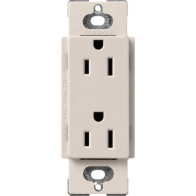 Lutron Claro 15A Receptacle - Taupe