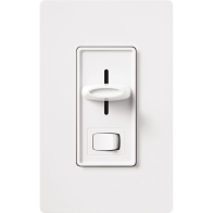 Lutron Skylark Slide-to-Off 3-Speed Fan Control with On/Off Light Switch - White