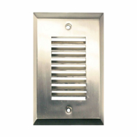 Westgate Trim For SLE Step Lights - Vertical Louver - Brushed Nickel