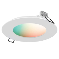 DALS 15W 6" Smart RGB + CCT Tunable Ultra Thin Recessed LED Downlight - 27K-65K - 1,000 Lumens - 120V