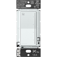 Lutron Sunnata Fan Control - Glacier White
