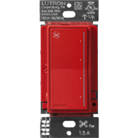 Lutron Sunnata Fan Control - Signal Red
