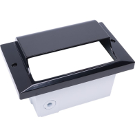 NSL 5W LED Step Star Step Light - Scoop Cover - 3000K - 468 Lumens - 120V - Black