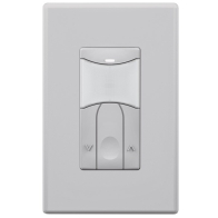 SensorWorx Wall Switch Sensor - Humid Environment - Dual Tech + Daylight Detection - Manual On - 0-10V Dimming - Stand Alone - 12-24V - Gray