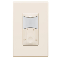 SensorWorx Wall Switch Sensor - Humid Environment - Dual Tech + Daylight Detection - Auto On - 0-10V Dimming - Stand-Alone - 12-24V - Ivory