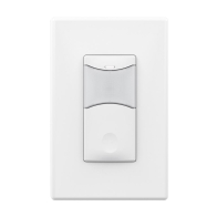 SensorWorx Wall Switch Sensor - PIR - 1-Pole - Manual On - 120-277V - White
