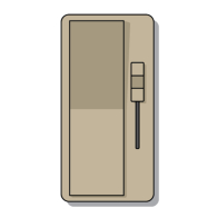 DiodeLED SWITCHEX+ R1 Faceplate Only - Light Almond