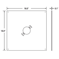 Sylvania 16" Mounting Plate - Bronze