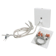 Sylvania Linear Slot 24" and 48" Suspension Kit with Canopy - White Square Base