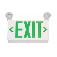 Chloride Value+ Economy Grade LED Exit Emergency Combo Unit - Remote Capable - Green Letters