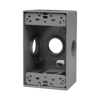 Westgate One-Gang Weatherproof Box - 1/2" Trade Size - 5 Outlet Holes with Side Outlets