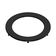 RAB BLACK TRIM FOR 6" ROUND WAFER DOWNLIGHT