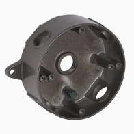 Westgate Round Weatherproof Box - 1/2" Trade Size - 5 Outlet Holes - Bronze
