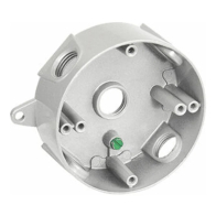 Westgate Round Weatherproof Box - 1/2" Trade Size - 5 Outlet Holes - White